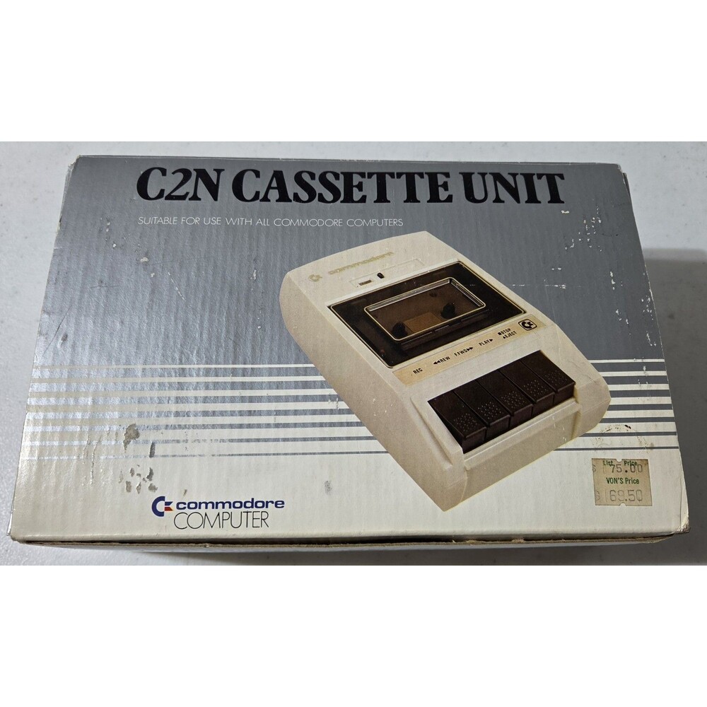 Commodore C2N Cassette Unit With Instructions In Original Box